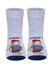 Носки детские веселые ножки (махровые, антискользящие) 294 светло-серый, , 18, CONTE-KIDS, - 2