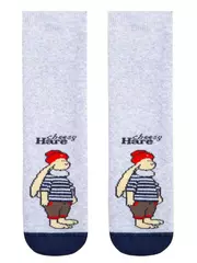 Носки детские веселые ножки (махровые, антискользящие) 294 светло-серый, , 18, CONTE-KIDS, - 3