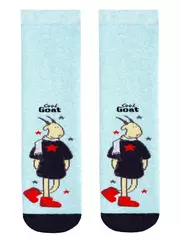 Носки детские веселые ножки (махровые, антискользящие) 293 бледно-бирюзовый, , 20, CONTE-KIDS, - 3