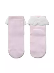 Хлопковые детские носки tip-top с крылышками 389 cветло-розовый, , 18, CONTE-KIDS, - 1