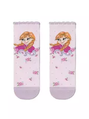 Носки детские с люрексом. стразами и рисунками героев ©disney frozen 429 светло-розовый, , 22, CONTE-KIDS, - 1