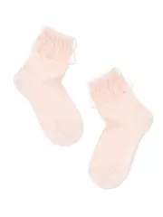 Носки детские однотонные tip-top с лентой из фатина 000 персик, , 16, CONTE ELEGANT, - 1