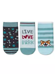 Хлопковые детские носки tip-top (3 пары) 727 ассорти, , 12, CONTE-KIDS, - 1