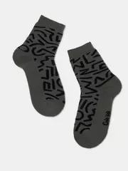 Носки детские махровые sof-tiki "hieroglyphs" 594 хаки, , 20, CONTE-KIDS, - 1