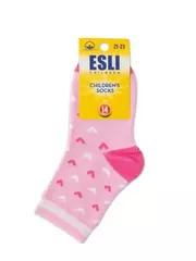 Носки детские esli с рисунками "heart" 644 светло-розовый, , 14, ESLI, - 2