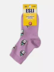 Носки детские esli с рисунками "unicorn" 641 сиреневый, , 14, ESLI, - 3
