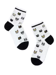 Носки детские esli с рисунками "cats" 658 белый, , 20, ESLI, - 1