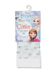 Носки для девочек с люрексом и снежинками ©disney frozen 20 bianco, , 18, CONTE ELEGANT, - 2