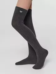 Хлопковые детские гольфины tip-top с сияющим люрексом 052 темно-серый, , 20, CONTE-KIDS, - 2