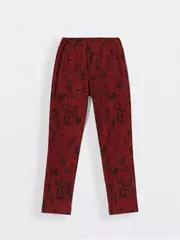 Ультрамодные джеггинсы для девочек с термоэффектом emi bordo, , 158,164-84, CONTE ELEGANT, - 2