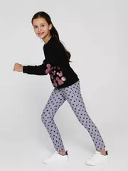 Термолеггинсы для девочек с рисунками mickey style ©disney grey, , 104,110-56, CONTE ELEGANT, - 3