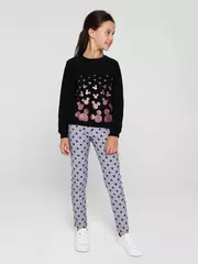 Термолеггинсы для девочек с рисунками mickey style ©disney grey, , 104,110-56, CONTE ELEGANT, - 2