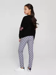 Термолеггинсы для девочек с рисунками mickey style ©disney grey, , 104,110-56, CONTE ELEGANT, - 5