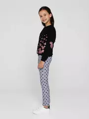 Термолеггинсы для девочек с рисунками mickey style ©disney grey, , 104,110-56, CONTE ELEGANT, - 4