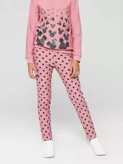 Термолеггинсы для девочек с рисунками mickey style ©disney dusty rose, , 98,104-52, CONTE ELEGANT, - 3