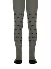 Хлопковые детские колготки tip-top с рисунком «bear» 558 хаки, , 128-134 (20), CONTE-KIDS, - 1