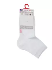 Хлопковые детские носки class lycra® 609 белый, , 14, CONTE-KIDS, - 4