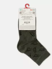 Хлопковые детские носки class lycra® 614 хаки, , 16, CONTE-KIDS, - 4