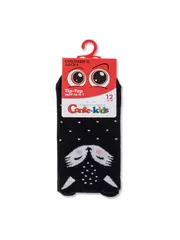 Хлопковые детские носки tip-top (мордашки) 604 черный, , 14, CONTE-KIDS, - 2