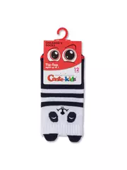 Хлопковые детские носки tip-top (мордашки) 563 белый-темно-синий, , 12, CONTE-KIDS, - 2