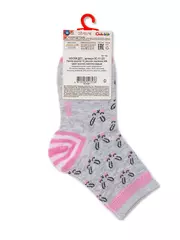 Хлопковые детские носки tip-top с рисунками 496 светло-серый, , 12, CONTE-KIDS, - 3
