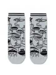 Хлопковые детские носки tip-top с рисунками 562 светло-серый, , 24, CONTE-KIDS, - 1