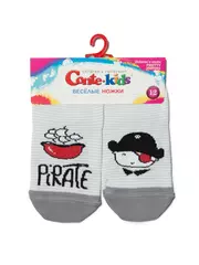 Хлопковые детские носки "веселые ножки" 335 светло-серый, , 14, CONTE-KIDS, - 2