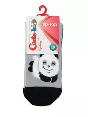 Хлопковые носки tip-top с пушистым рисунком "панда" 421 серый, , 18, CONTE-KIDS, - 2