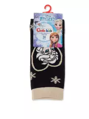 Хлопковые детские носки с люрексом, стразами ©disney frozen 581 черный, , 22, CONTE-KIDS, - 3