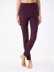 Ультрамягкие леггинсы из искусственной замши velvet bordo, , 170-102/L, CONTE ELEGANT, - 1