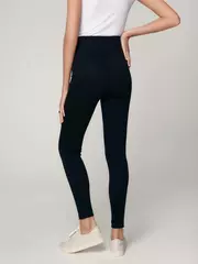 Леггинсы женские на молнии vicky с завышенной посадкой black, , 170-102/L, CONTE ELEGANT, - 2