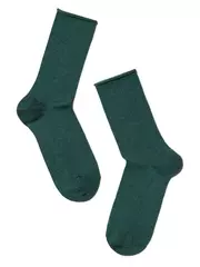 Носки женские хлопковые levante без резинки 000 т.бирюзовый, , 38-39 (25), LEVANTE, - 2