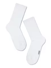 Удлиненные женские хлопковые носки active 000 белый, , 39-41 (25-27), CONTE ELEGANT, - 2
