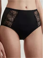 Трусы женские «слип» с высокой линией талии aura rp2079 черный, , 110/XXL, CONTE ELEGANT, - 1