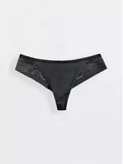 Трусы женские conte "танга" sport glam rp6028 черный, , 94/S, CONTE ELEGANT, - 2