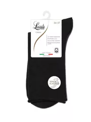 Носки женские хлопковые levante без резинки 000 черный, , 38-39 (25), LEVANTE, - 3