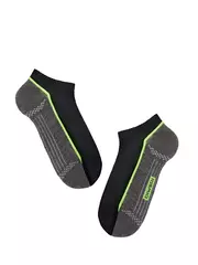 Носки мужские diwari active (ультракороткие) 044 черный-темно-серый, , 40-41 (25), DIWARI, - 1