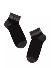 Короткие женские носки active с люрексом conte 207 черный, , 36-37 (23), CONTE ELEGANT, - 2