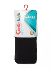 Леггинсы детские махровые (однотонные) sof-tiki 000 черный, , 104-110, CONTE-KIDS, - 2