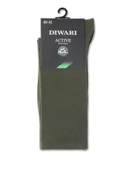 Удлиненные хлопковые мужские носки diwari active 000 хаки, , 44-45 (29), DIWARI, - 2