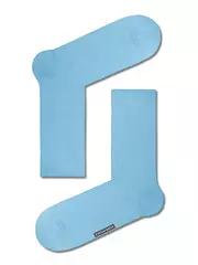 Носки мужские diwari happy (однотонные) 000 голубой, , 42-43 (27), DIWARI, - 1