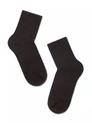 Женские однотонные носки из пряжи с вискозой и кашемиром comfort 000 шоколадный, , 38-39 (25), CONTE ELEGANT, - 2
