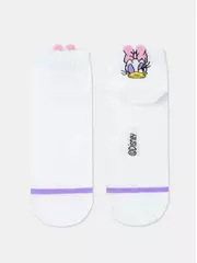 Короткие женские хлопковые носки с рисунками ©disney и пикотом-«язычком» 362 белый, , 36-39 (23-25), , - 4