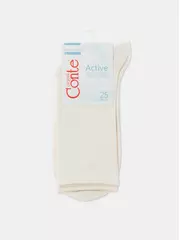 Удлиненные женские хлопковые носки active 000 молочный, , 36-38 (23-25), CONTE ELEGANT, - 5