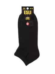 Короткие мужские носки esli 000 черный, , 42-43 (27), ESLI, - 2