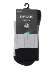 Носки мужские diwari happy 048 черный-серый, , 40-41 (25), DIWARI, - 2