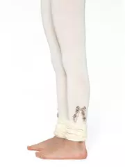 Леггинсы для девочек conte-kids viva (декор) 000 кремовый, , 128-134, CONTE-KIDS, - 1