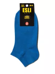 Короткие мужские носки esli 000 синий, , 40-41 (25), ESLI, - 2