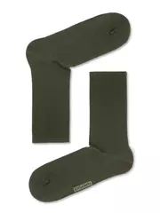 Удлиненные хлопковые мужские носки diwari active 000 хаки, , 44-45 (29), DIWARI, - 1