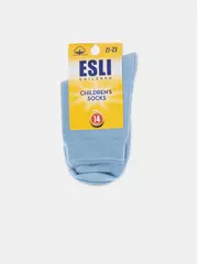 Носки детские (однотонные) esli 000 голубой, , 14, ESLI, - 3